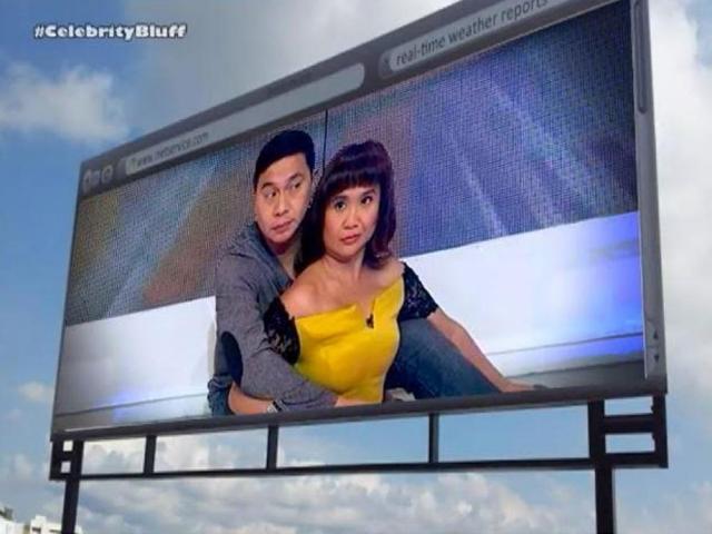 Eugene Domingo and Jose Manalo on billboard