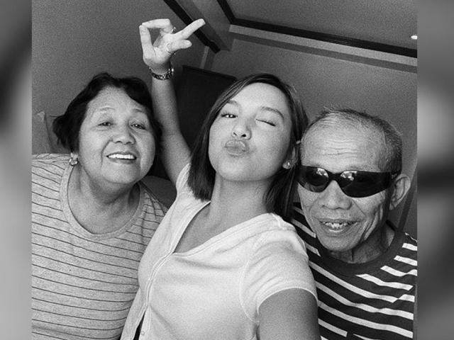 Kyline Alcantara and maternal grandparents