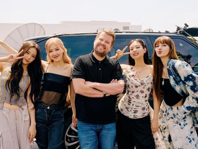 BLACKPINK with James Corden