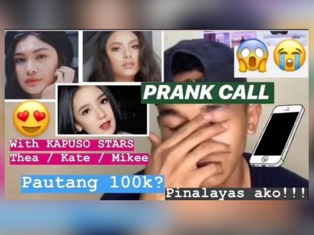 Jong Madaliday prank calls Kate Valdez Mikee Quintos and Thea Tolentino