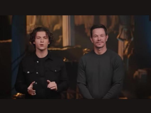 Tom Holland and Mark Wahlberg