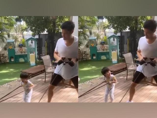 Dingdong Dantes and Ziggy Dantes