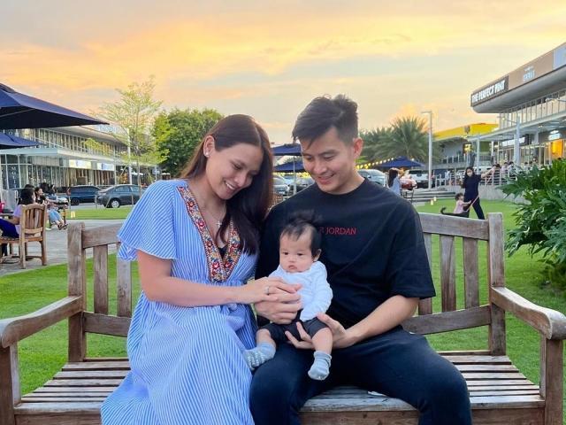 Arny Ross Franklin Banogon and baby Jordan