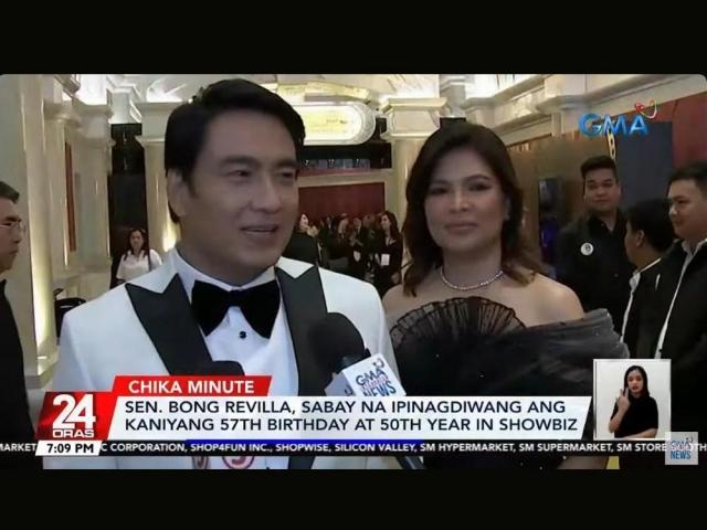 Bong Revilla and Lani Mercado birthday bash