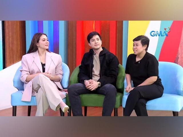 Julia Montes, Alden Richards, Irene Villamor in Fast Talk with Boy Abunda