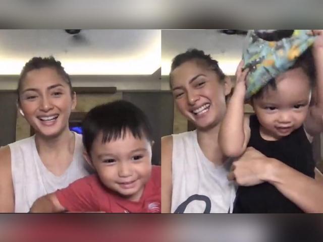 Iya with sons leon and primo