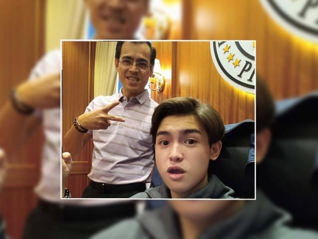 Isko Moreno and son Joaquin Domagoso