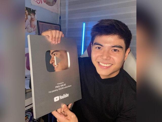 Paul Salas Silver Play Button