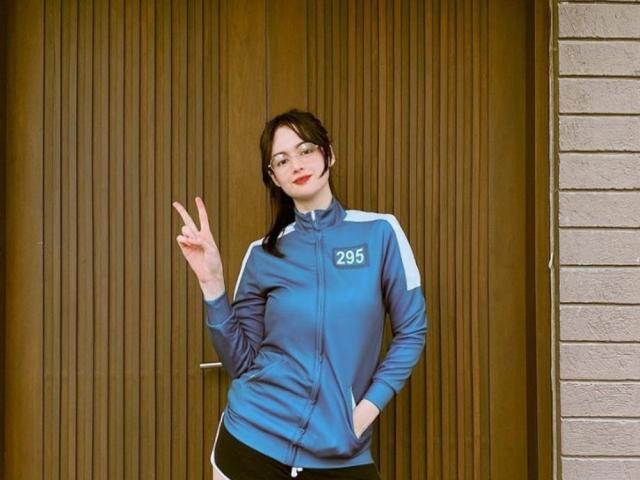 Kim Domingo wearing Squid Game jacket