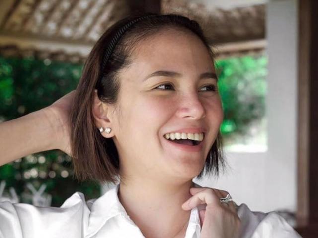 Isabel Oli after giving birth