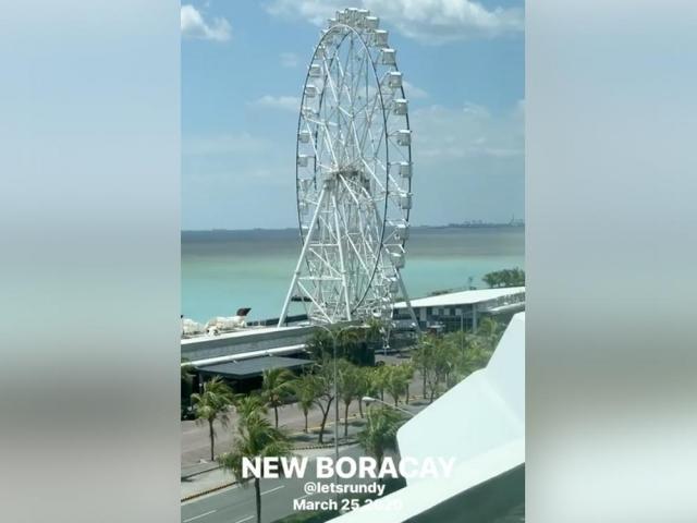 Turquoise colored Manila Bay water