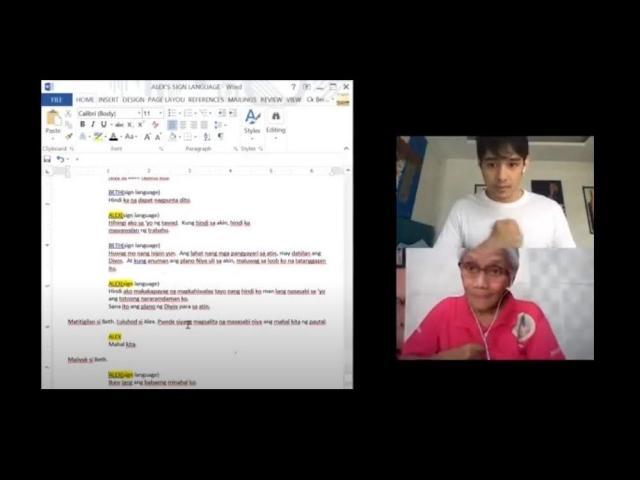 Jeric Gonzales sign language workshop