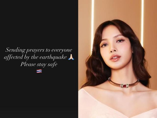 BLACKPINK Lisa earthquake in myanmar thailand