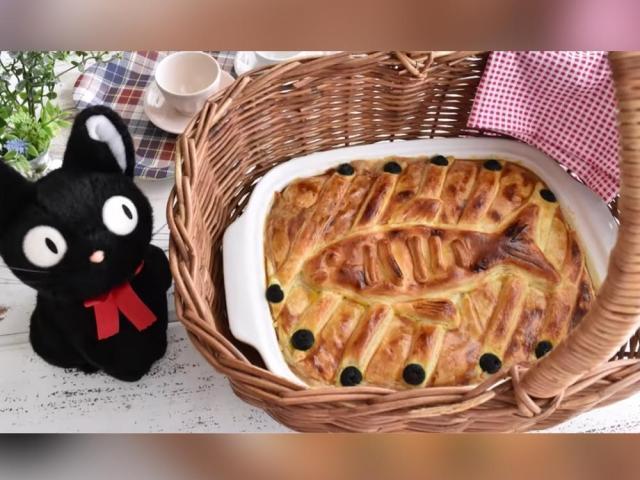 Pumpkin and herring pie from Kiki s Delivery Service