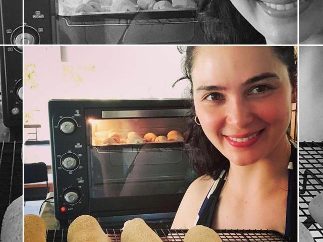 Kristine Hermosa first attempt at baking