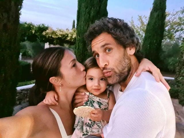 Solenn Heussaff, Nico Bolzico, and Thylane Katana Bolzico 