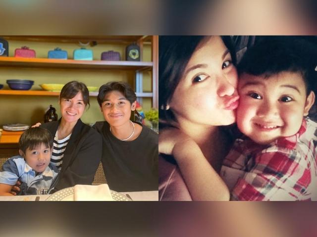 Camille Prats and son Nathan