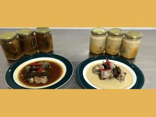 bottles of sinaing na tulingan