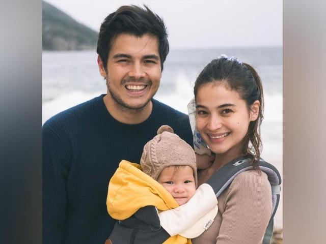 Erwan and Anne Curtis with daughter Dahlia Amelie