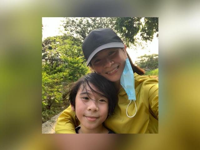 LJ Reyes with son Aki