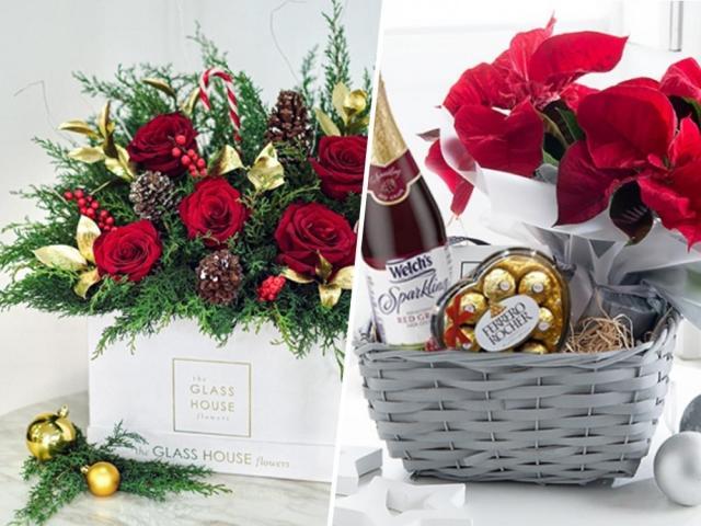 Christmas flower arrangements