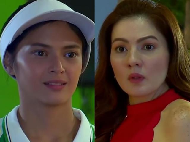 Bianca Umali and Carmina Villarroel in Kambal Karibal