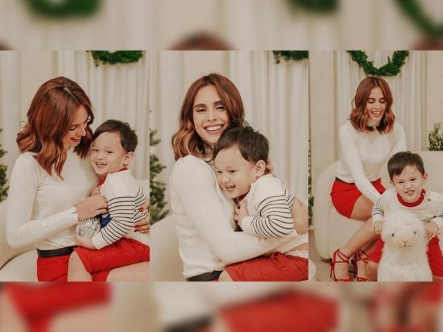 Max Collins and son Skye