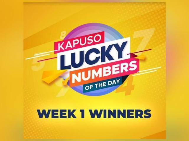 Kapuso Lucky Numbers of the Day