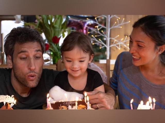 Solenn Heussaff, Nico Bolzico, and Thylane Katana Bolzico