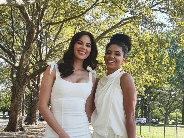 Catriona Gray and Cheslie Kryst