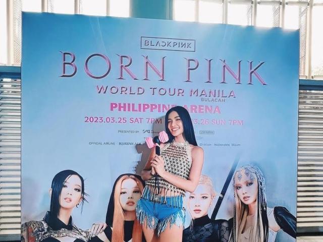 Sanya Lopez in Blackpink concert in Bulacan