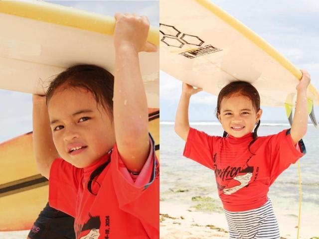 Andi Eigenmann daughter Lilo joins surfing competition