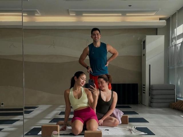 Elle Villanueva, Derrick Monasterio, and Sophia Senoron