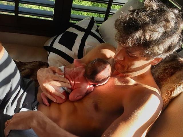 Nico Bolzico with Baby Thylane