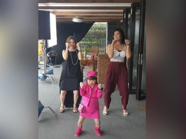 Wyn Marquez Jackie Lou Blanco and Mahal dancing