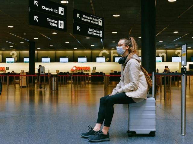 woman in airport