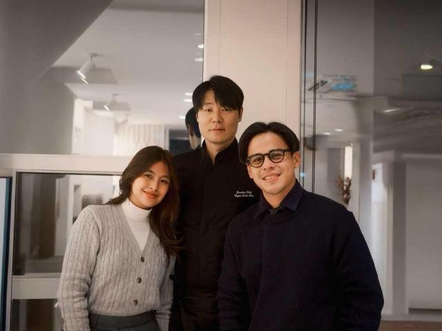 Gabbi Garcia, Khalil Ramos with Choi Hyun-Seok of Culinary Class Wars