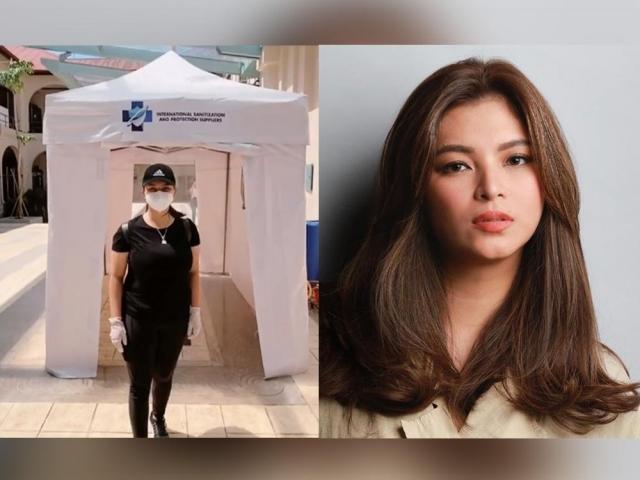 Angel Locsin procures tents with misting machine UV light for medical frontliners