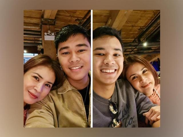 Gelli de Belen and her sons