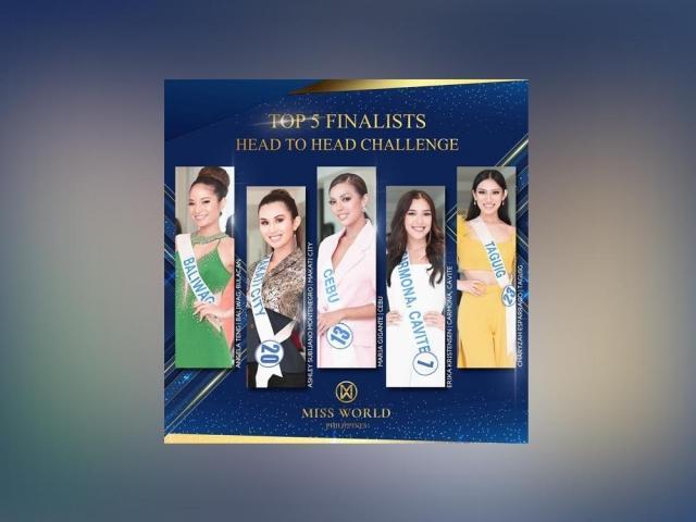 Miss World Philippines beach beauty competition finalists