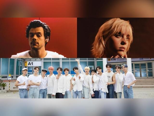Harry Styles, SEVENTEEN, and Billie Eilish
