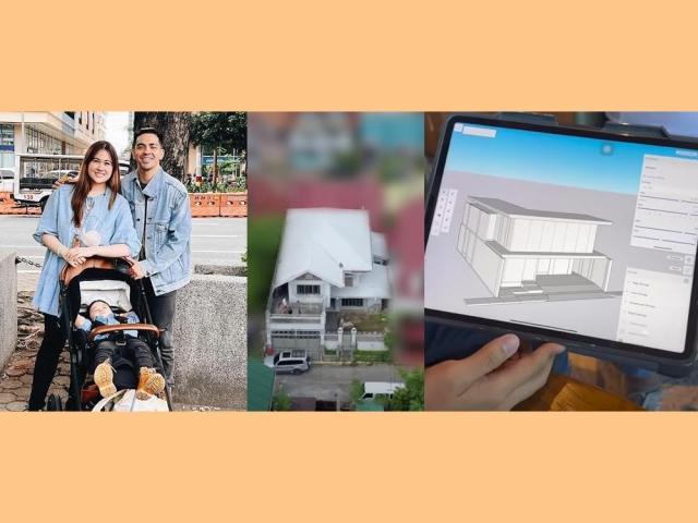 mark herras and nicole donesa with their child corky