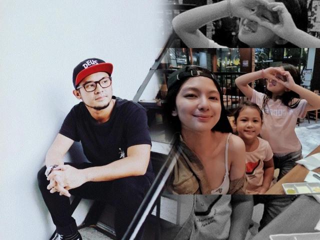 Alwyn Uytingco, Jennica Garcia and her daughters 