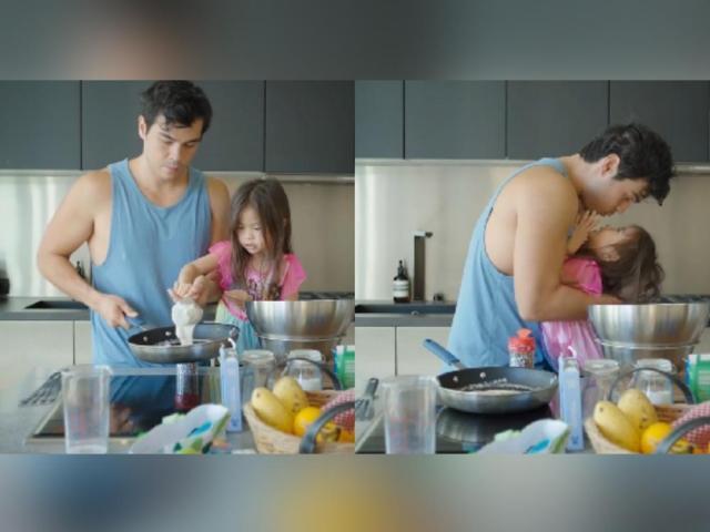 Erwan Heussaff and daughter Dahlia