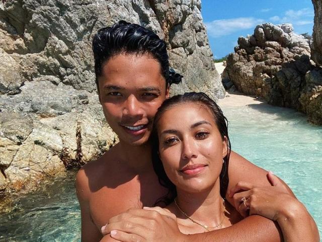 Migz Villafuerte and Rachel Peters