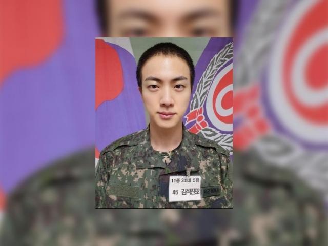 Jin of BTS singing group