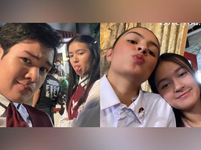 Clarence Delgado and Thia Thomalla with Patricia Coma