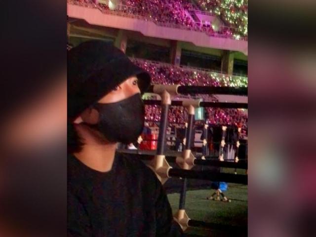 Jungkook at concert of IU