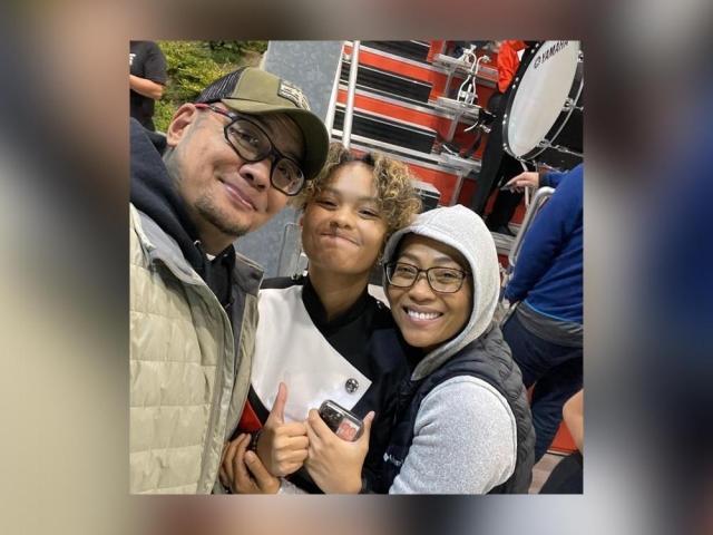 jaya with daughter and husband