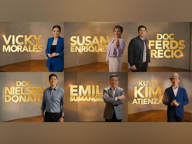 Vicky Morales, Susan Enriquez, Doc Ferds Recio, Doc Nielsen Donato, Emil Sumangil, Kim Atienza